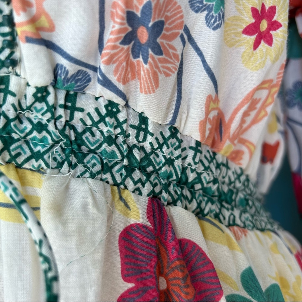 Kaktus Floral Beaded Trim Dress - Picture 12 of 13